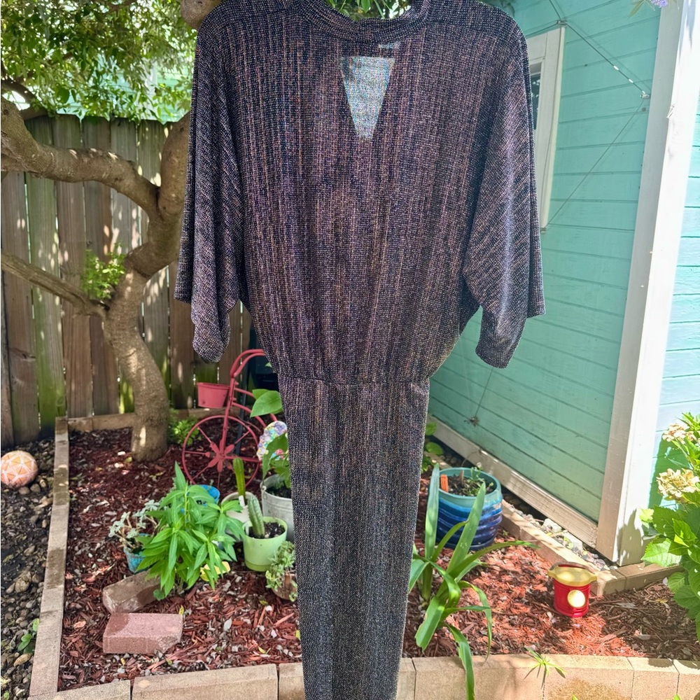Dress Forum Tunic/Tulip Dress - Black, Silver, Gold Size M